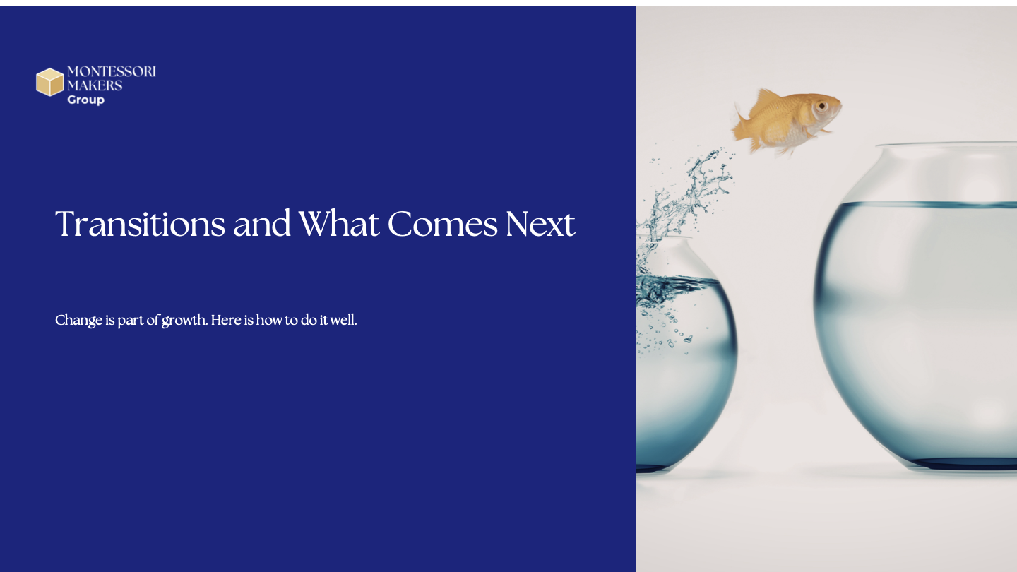 Transitions and What Comes Next slide deck cover